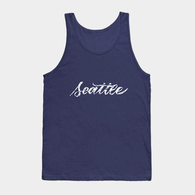 Seattle Script Tank Top by polliadesign